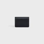 CARD HOLDER WITH FLAP TRIOMPHE IN SHINY CALFSKIN BLACK - Image 3